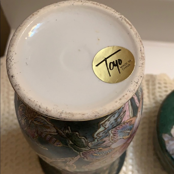 Toyo hand painted set trio Cloisonné - Picture 8 of 12